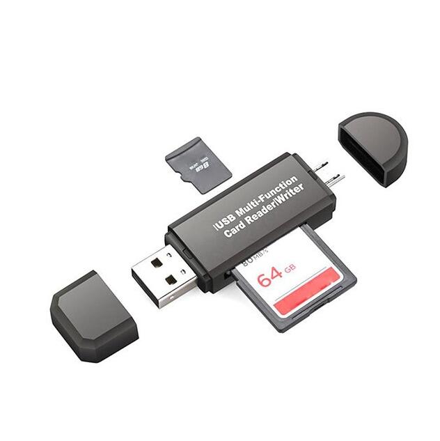 OTG Micro Sd Card Reader MINI USB 2.0 +OTG Micro card TF memory Card Reader Adapter U Disk laptop accessories