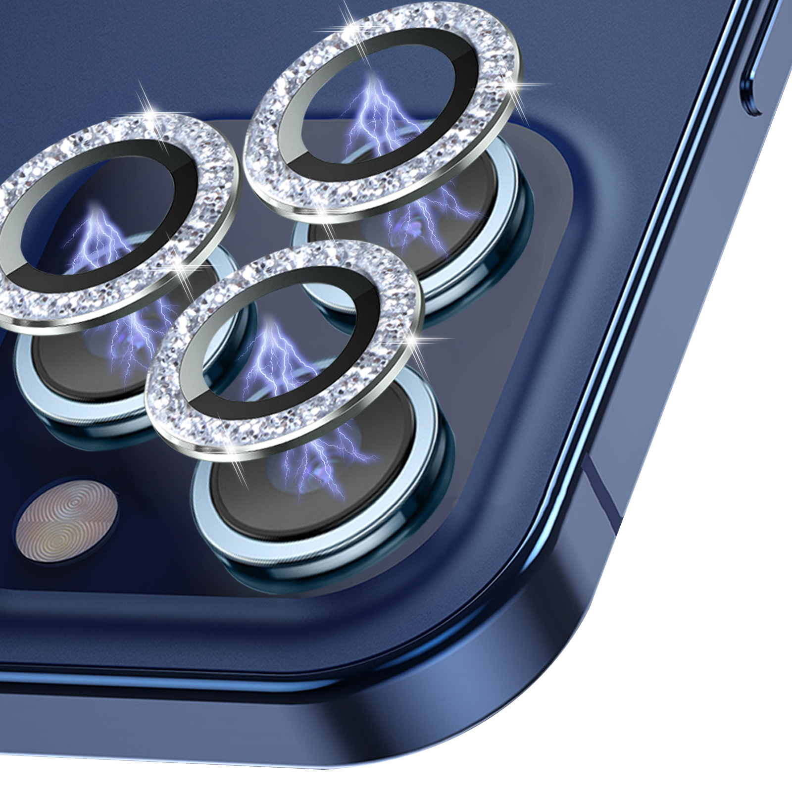 BlingBling Защитная пленка для объектива камеры 9H с алмазным покрытием против царапин для iPhone 11 12