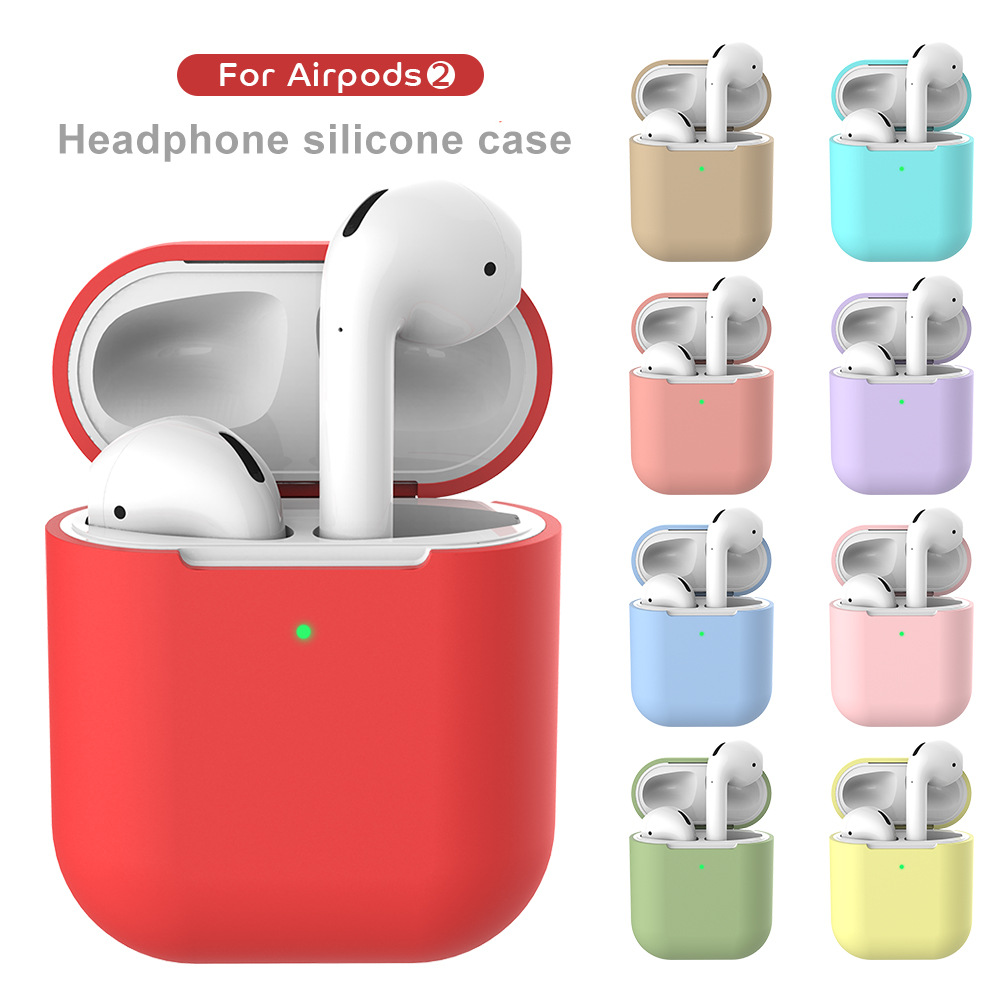 BROXTY Silicone Protective Cover Airpods 2 Case for Airpods 2 Generation