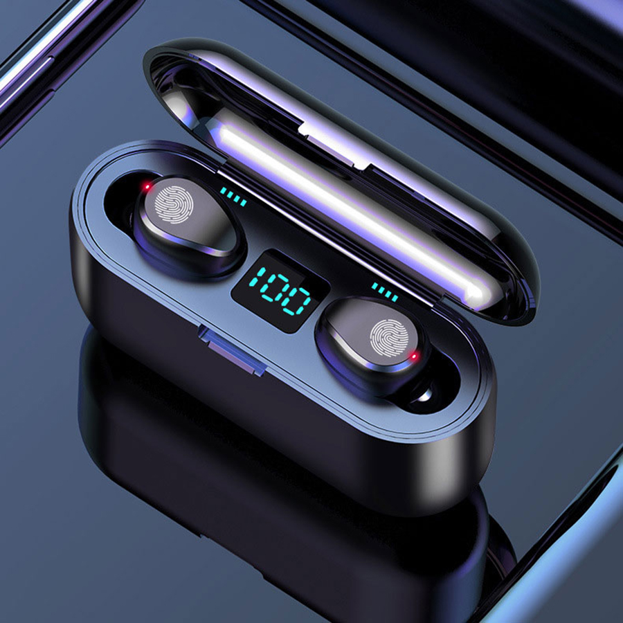 Powerbank Function 2020 новые специальные беспроводные наушники Bt tws F9 наушники с зарядным устройством
