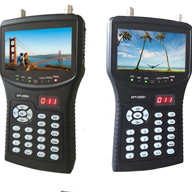 DIHAO лучшие продажи KPT-255G + полный Цифровой спутниковый finder метр цены с DVB-S2 сигнала