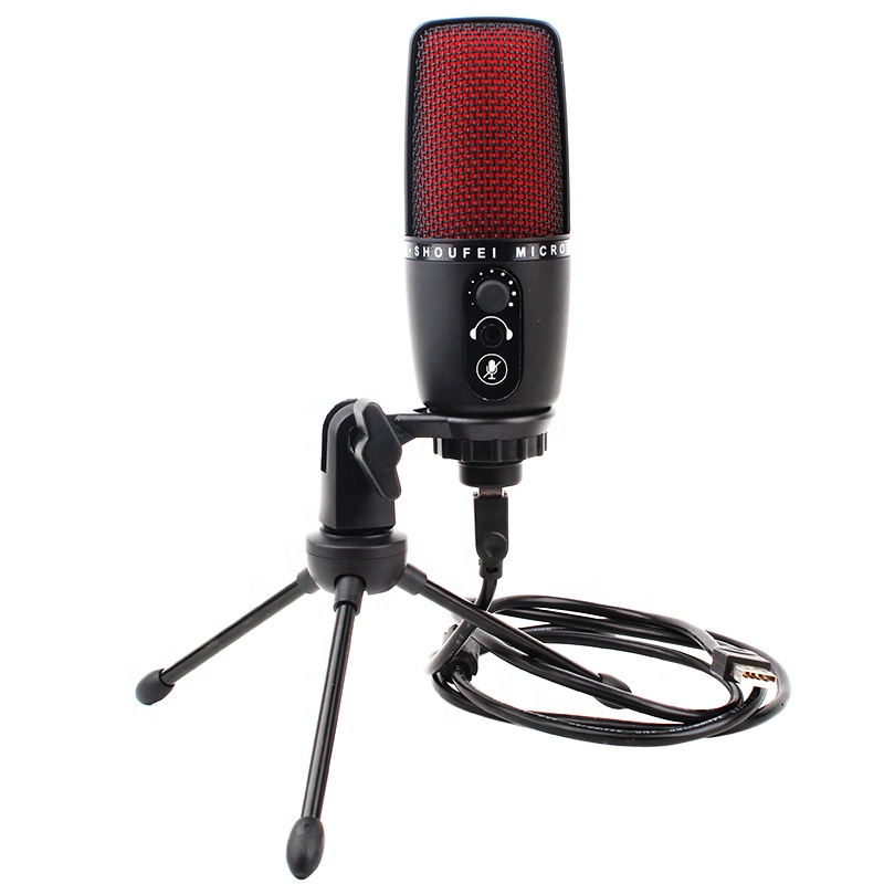 CNTEXON Professional Recording Studio USB Condenser Microphone with tripod Stand for Phone PC Skype Online Gaming Vlogging