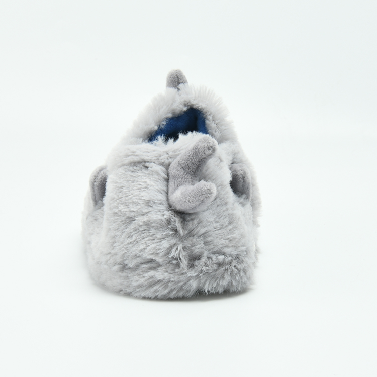 New Design Animal Shape Winter Cute Cartoon Fur Kids Children Indoor Slippers For Boys