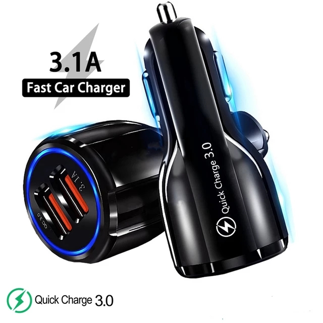 OEM 3.1A портативный телефон быстрое зарядное устройство с 2 портами Usb Автомобильное зарядное устройство с функцией быстрой зарядки QC 3,0 Автомобильное зарядное устройство с двумя портами usb для быстрой зарядки
