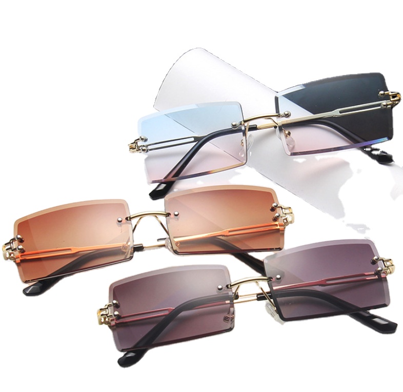 Хит, унисекс, новый бренд, дизайнерские солнцезащитные очки, 2021 lentes gafas de sol, модные маленькие квадратные солнцезащитные очки, трендовые солнцезащитные очки без оправы для женщин