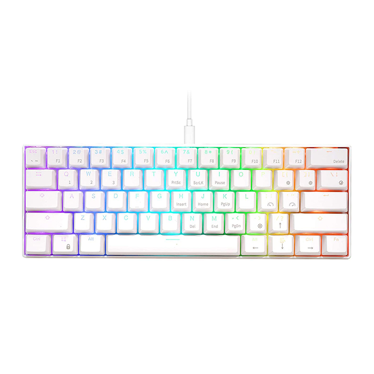 Заводская поставка превосходного качества rk61 механическая клавиатура rgb игровая клавиатура