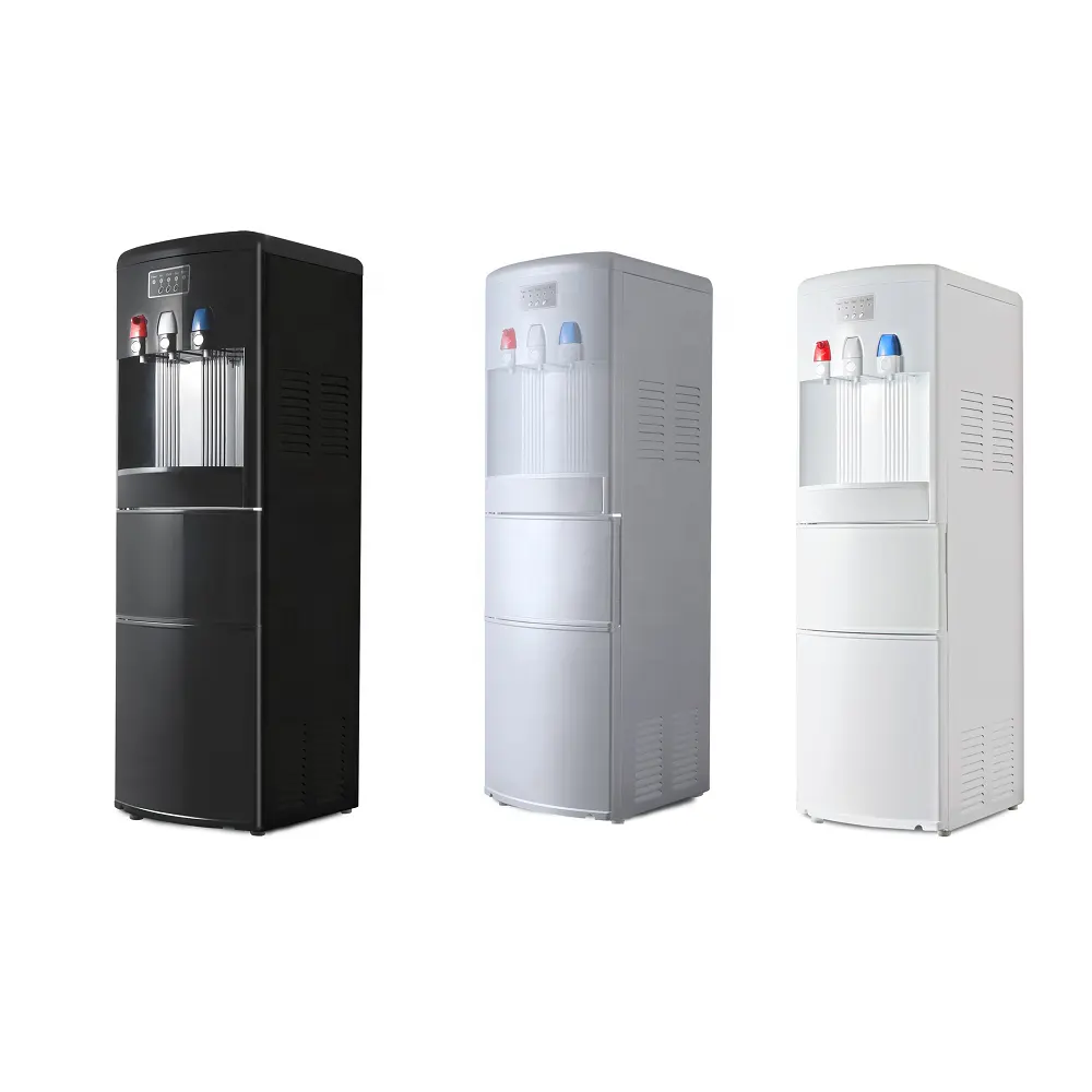 2 In 1 Hot and Cold Compressor Cooling Floor Standing Water Dispenser With Ice Maker 160W