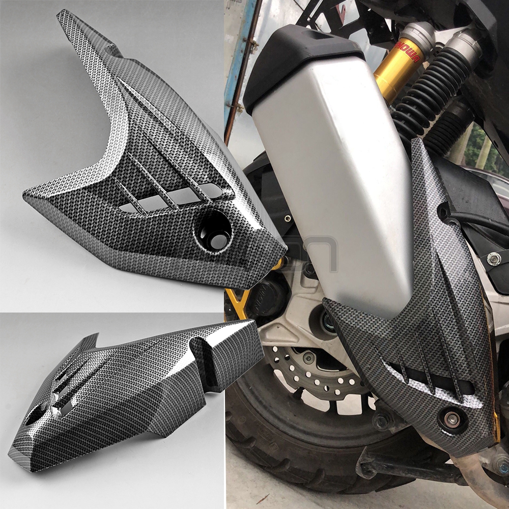Декоративная крышка для выхлопной трубы ADV150 Adv 150, углеродное волокно, защита от ожогов, защита от сколов, аксессуары для мотоциклов