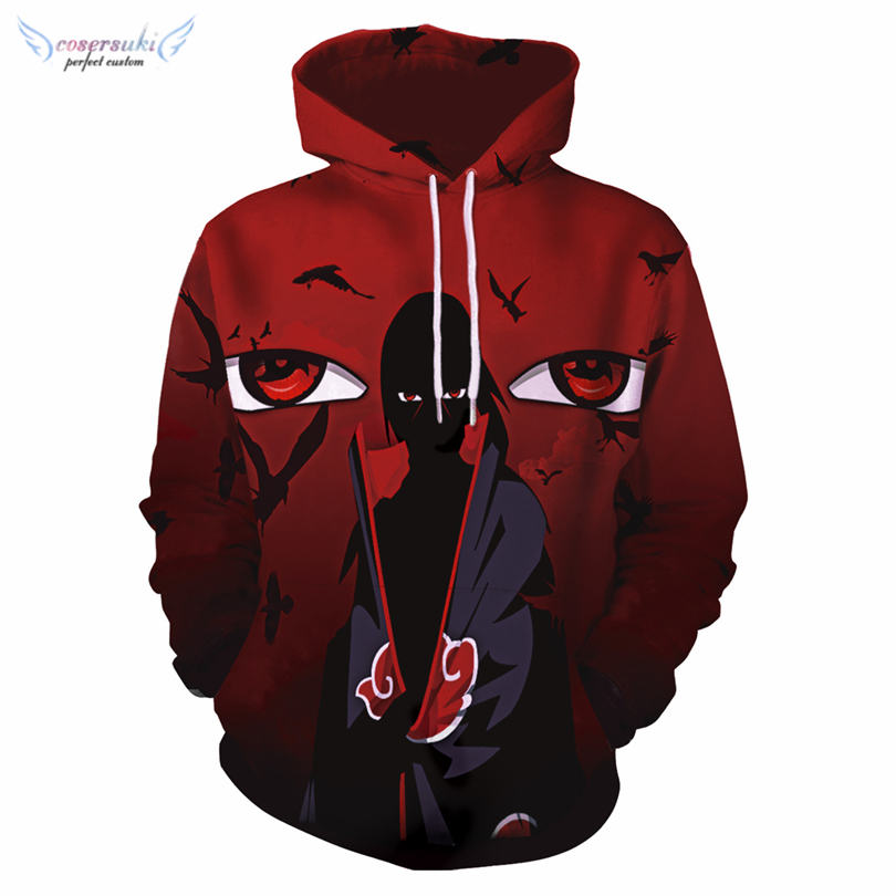 Толстовка с капюшоном Uchiha Itachi с принтом