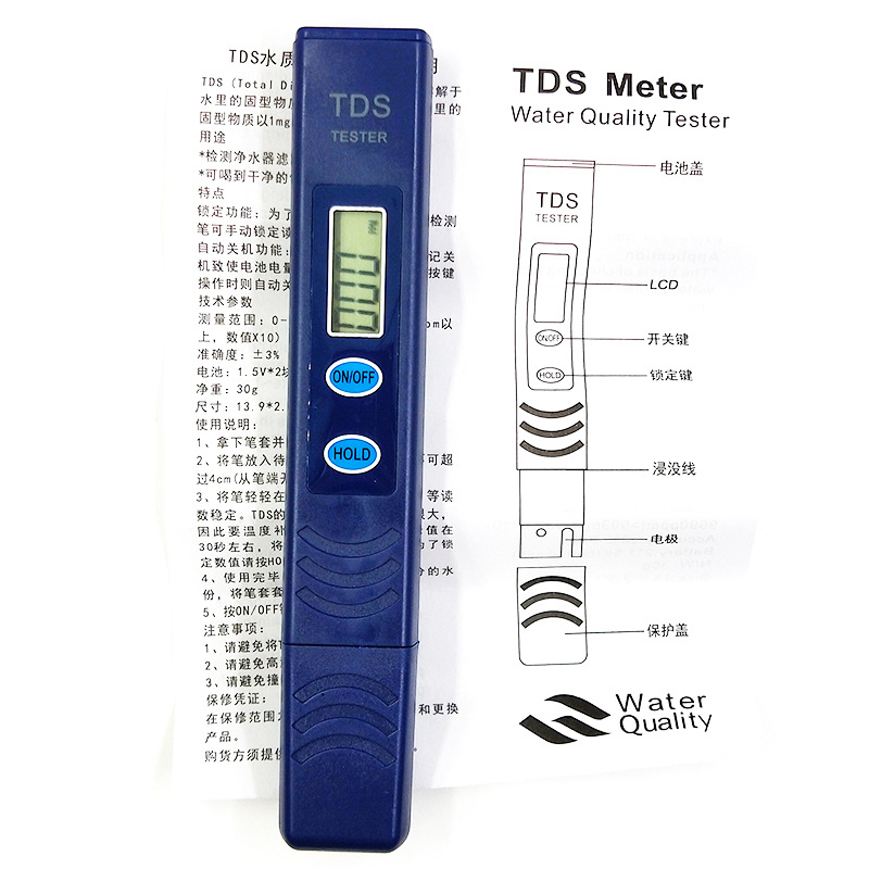Прямая поставка с фабрики картридж фильтра для воды Tds и Ph Измеритель Tds-3 счетчик воды Tds метр