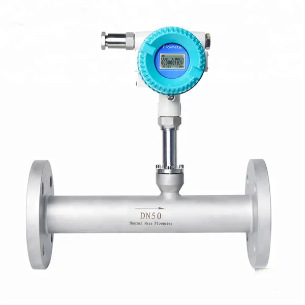 2'' Ball Valve Gas CO2 Stainless Steel Mass Gas Flow Meter Thermal Miniature Mass Flowmeter Gas Flow Meter