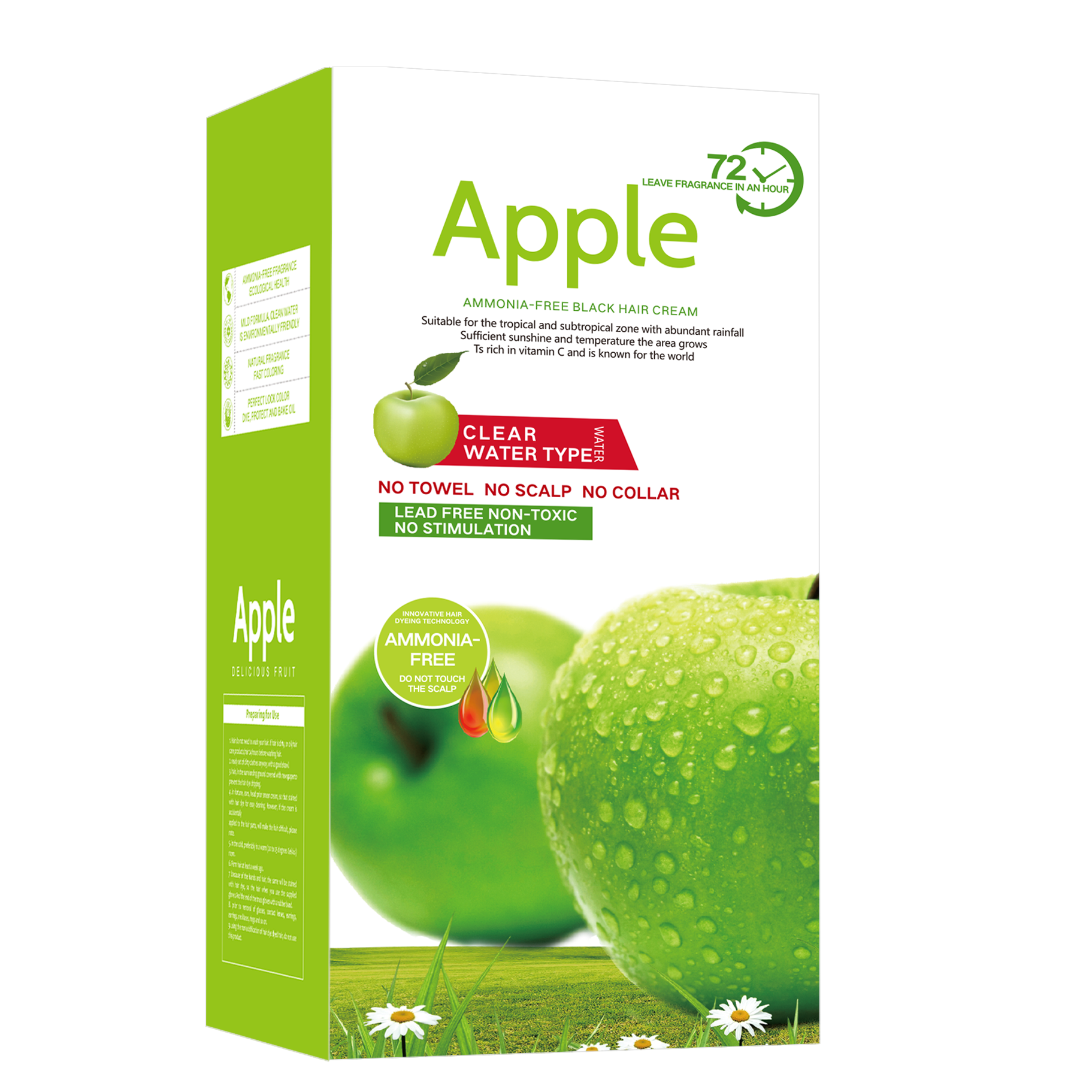 Jiaying Ammonia Free Hair Colour 72 Apple Hair Dye Color