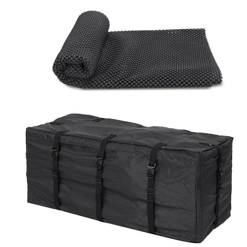 F15 Long Trip Storage Foldable Double Zippers Cargo Box Waterproof Heavy Duty Carrier Car Roof Luggage Bag