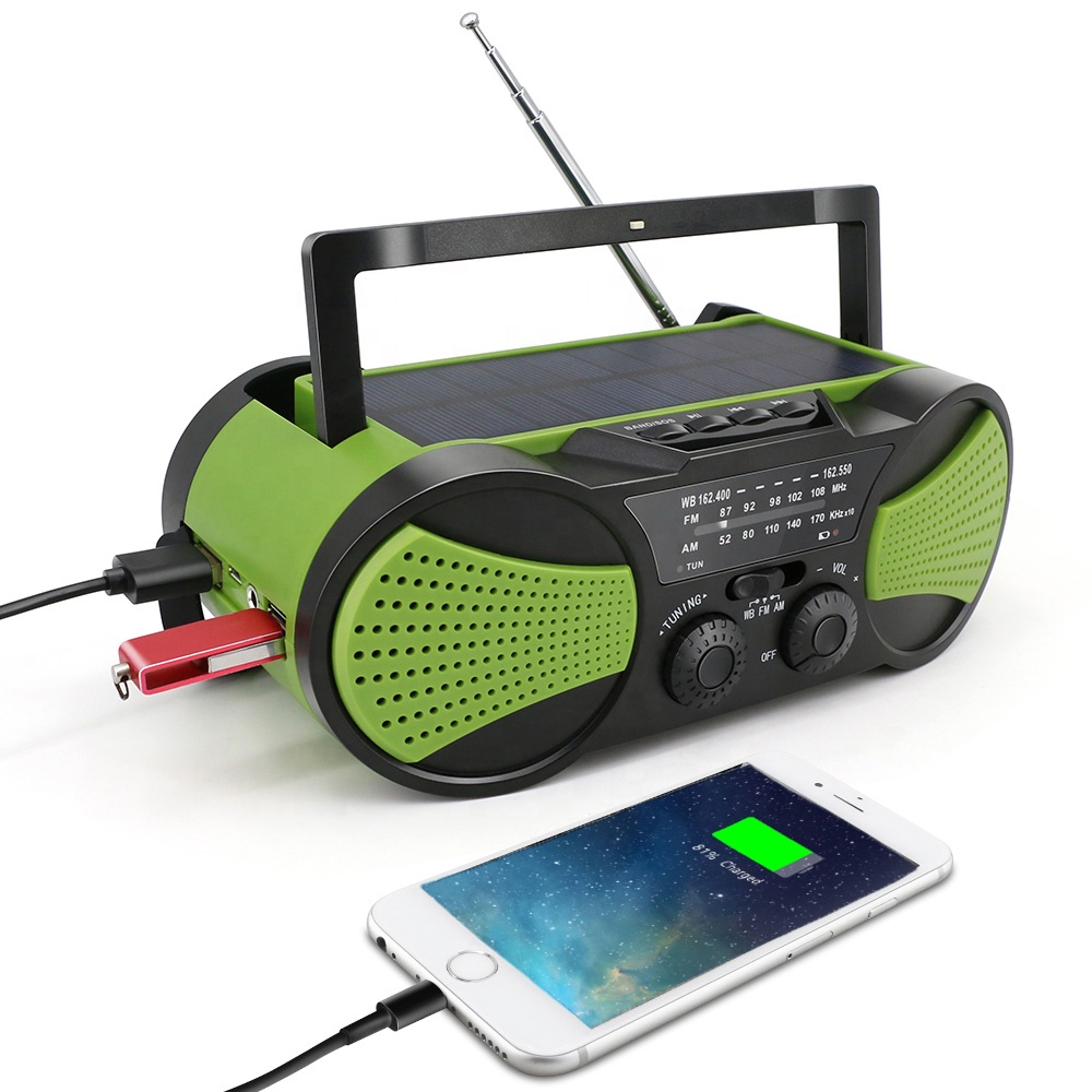 Портативный аварийный mp3-плеер на солнечной батарее с радио