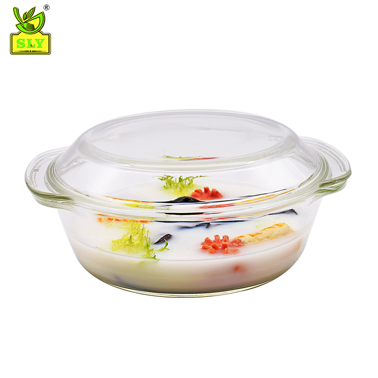 Жаростойкая стеклянная кастрюля Ovenware со стеклянной крышкой, посуда для духовки, посуда для выпечки