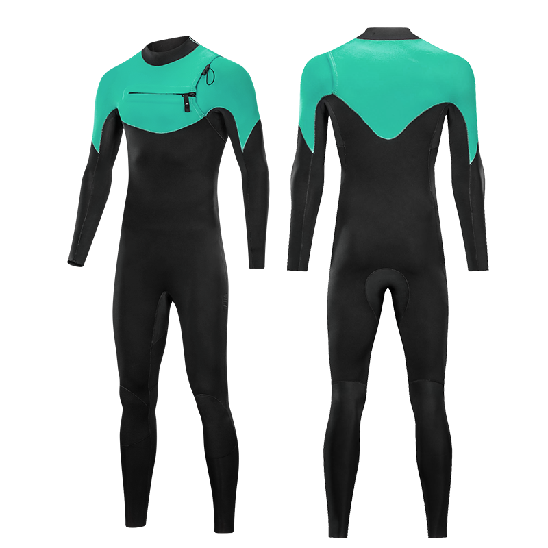 100% Neoprene Scuba 4/3mm Cest Zip Super Strech Diving Suit Price Freediving Wetsuit Smooth Skin