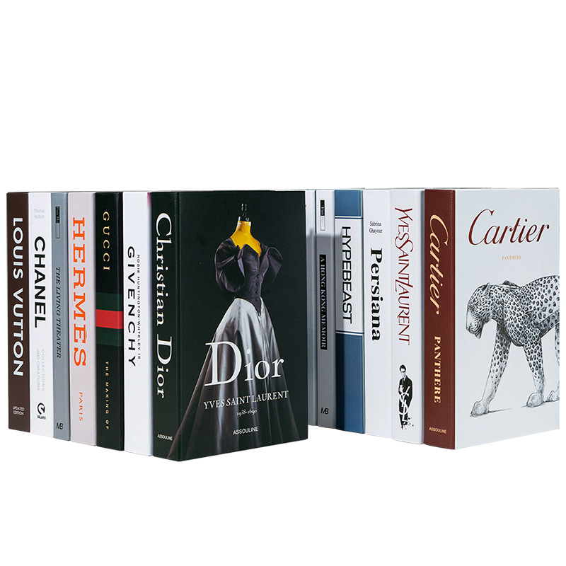 2022 Latest decorative books home decor fashion openable Model of book decoration for home