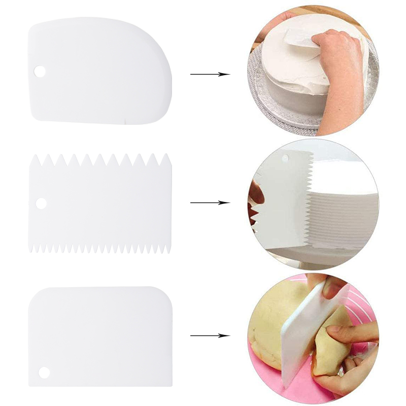 New Type Food Grade Diy Cake Decoration Baking Tools Scraper Stainless Steel Piping Nozzle Tips Pastry Bag Set