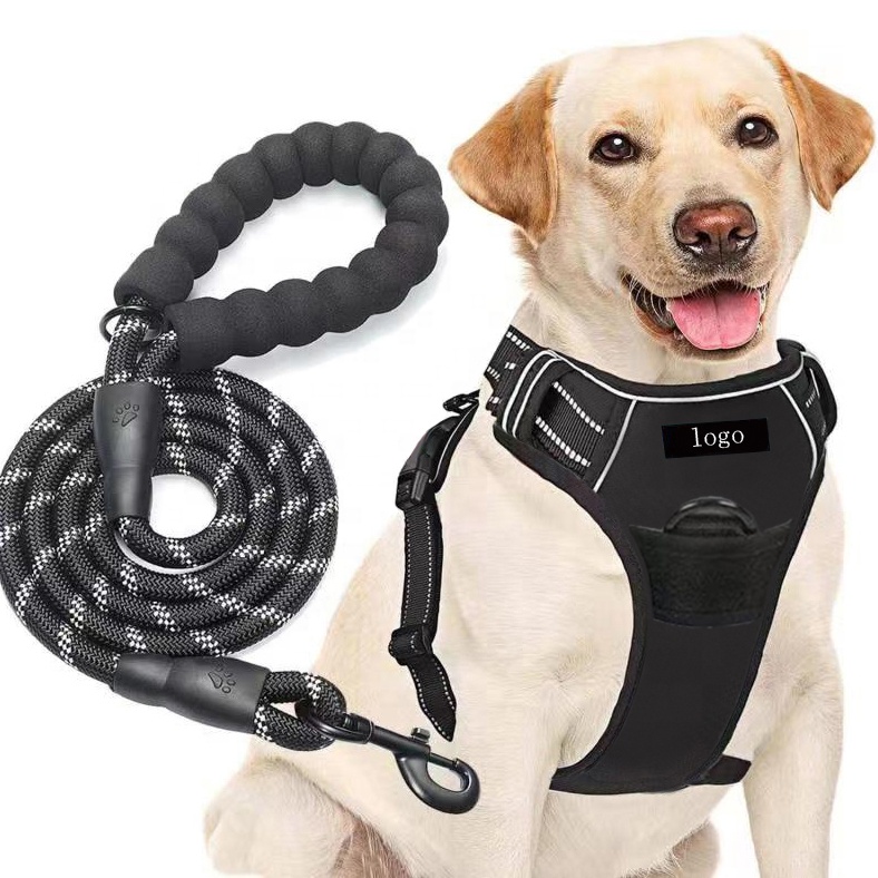 OEM роскошные Реверсивный светоотражающий arnes pecheras para нашивками perros не тянуть поводок собаки и жгут проводов пользовательский поводок для собак, набор