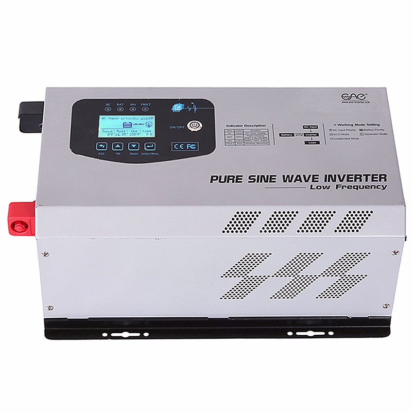Hot sale inverter 1000W 3000w 5000W dc 12v 24v to 110v 220v pure sine wave power inverter for RV Converter with AC charge 35A