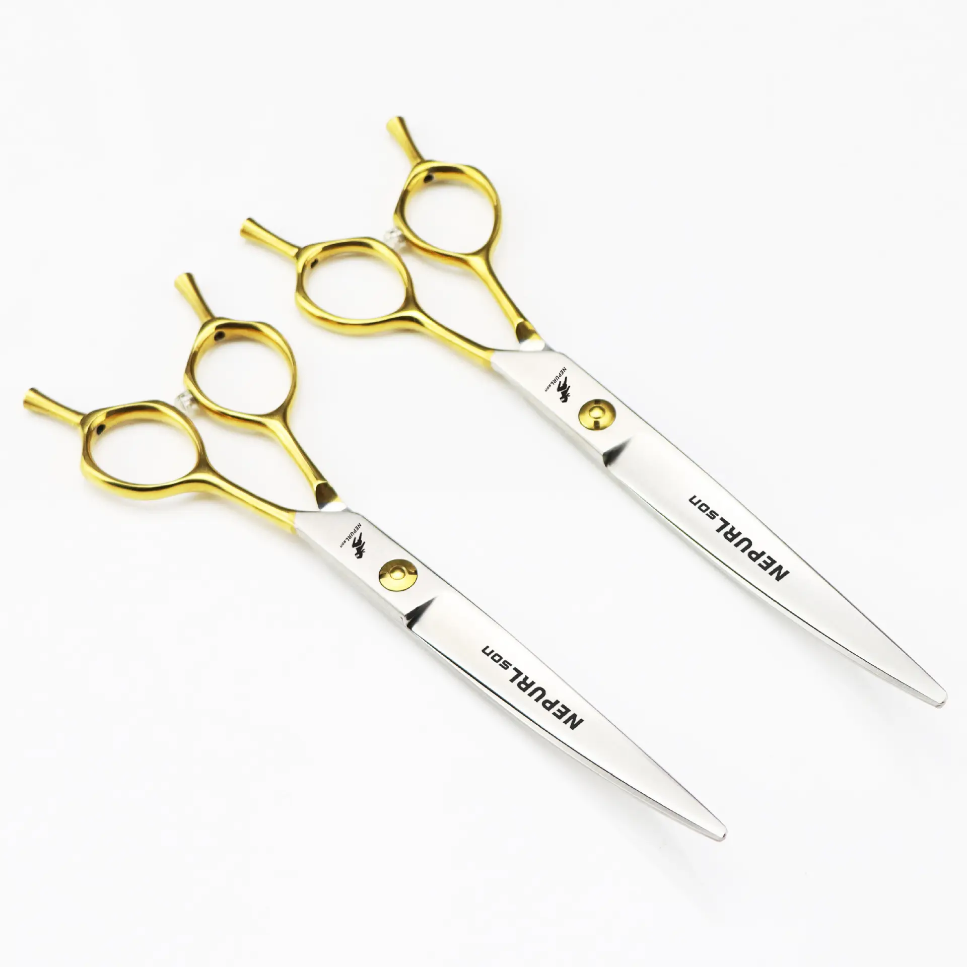 Half Gold Good Recommended 7.0 7.5 inch New Fashion Design Beauty Barber Scissors Pet Grooming Scissors