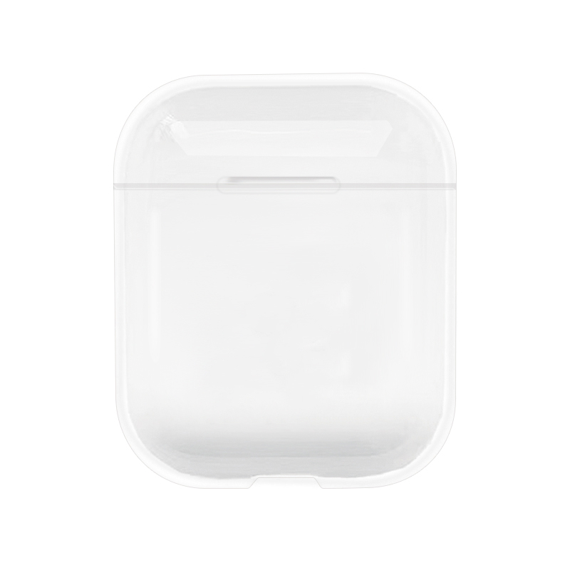 Прозрачный жесткий чехол из поликарбоната для беспроводных наушников Apple AirPods 1/2