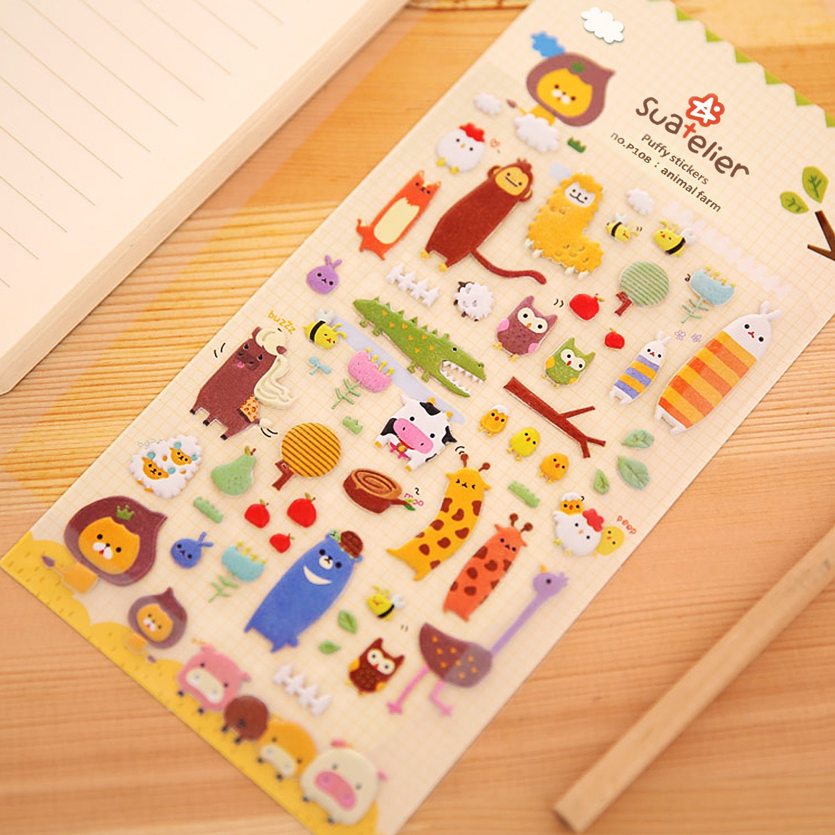 Fast shipping Puffy Sticker Custom Adhesive Cartoon 3D Puffy Sticker For Kids