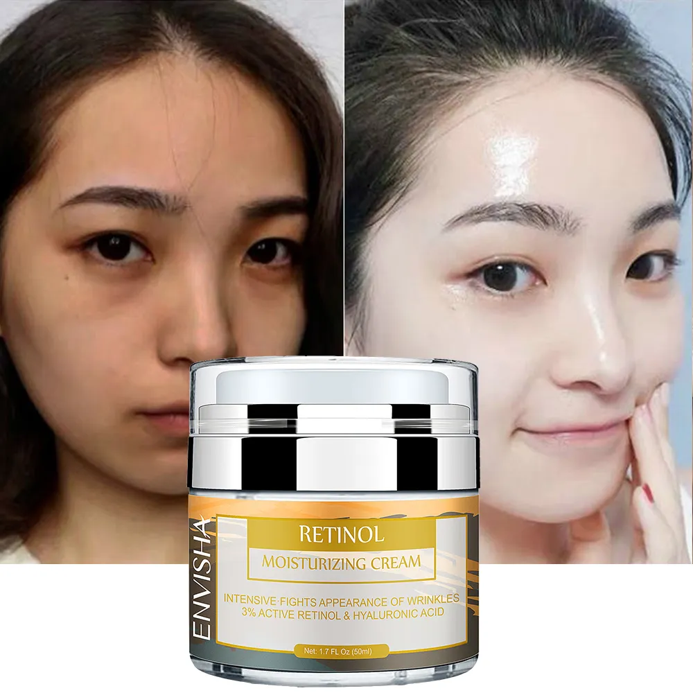 ENVISHA Private label Organic Anti aging Whitening Skin Cream Retinol Moisturizing Face Cream