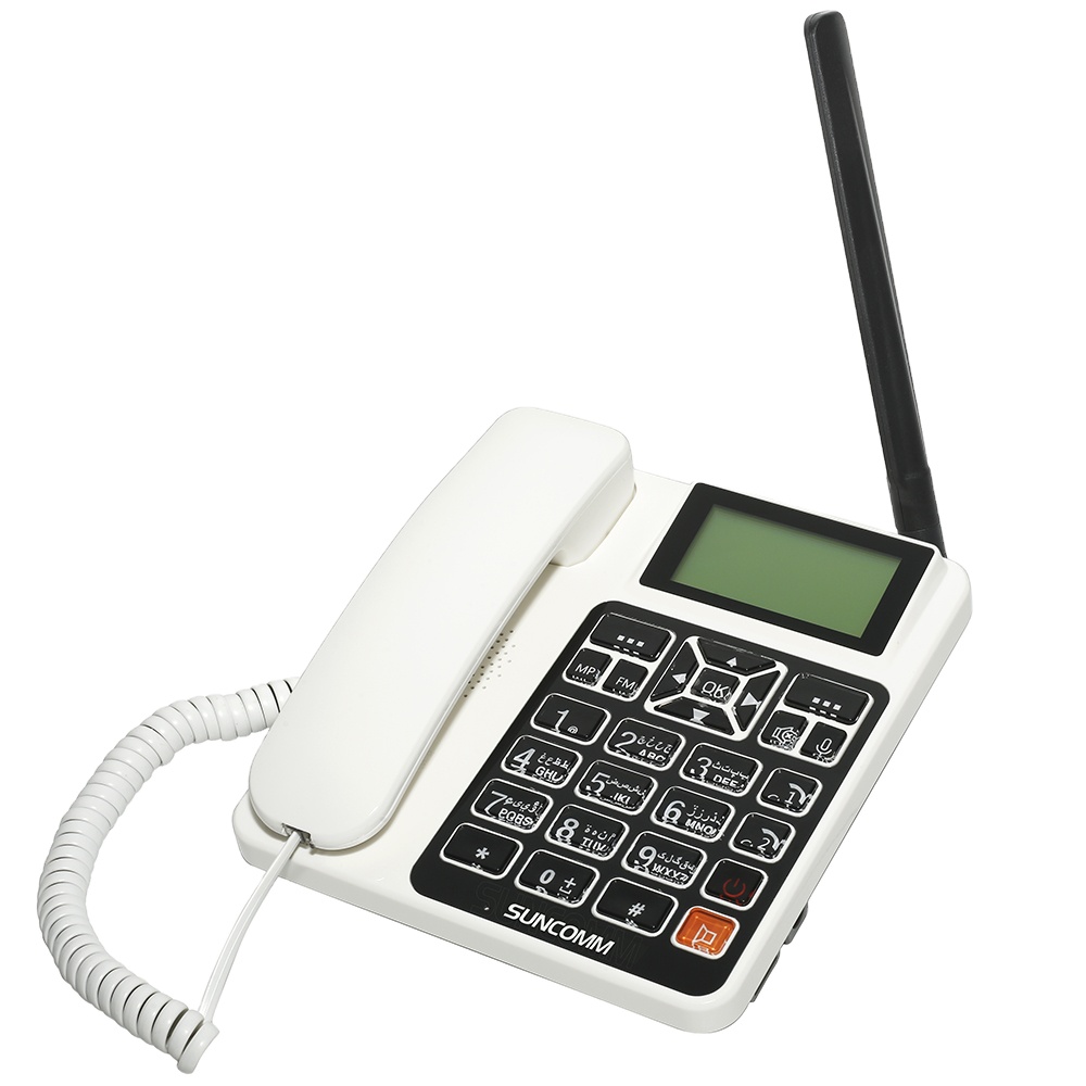 Беспроводной Настольный телефон SUNCOMM G518 GSM четырехдиапазонный телефон с двумя sim-картами поддержка mp3 fm отключение TF-карты