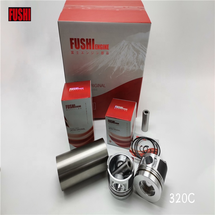 Для FUSHI, высокое качество, экскаватор 320C, комплект деталей двигателя, комплект для ремонта, Заводская оптовая продажа, компоненты двигателя, поршень цилиндра с rin