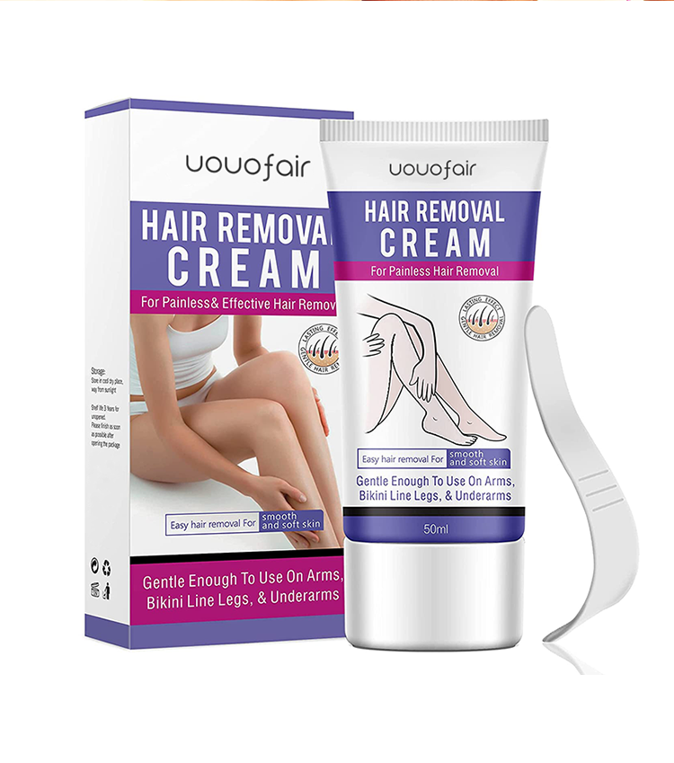 private label natural organic painless depilatory cream, Gentle & Soothing hair removal cream for Women and Men