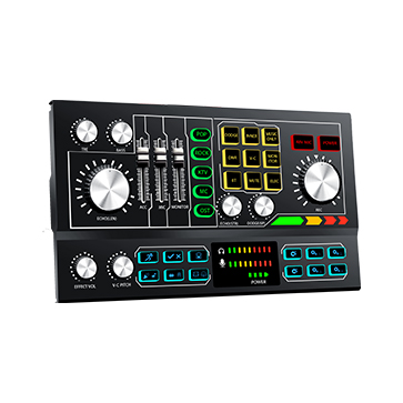 New Version Luxury DIY Button Support 48V Mic USB P2 Home Recording Live Sound Card