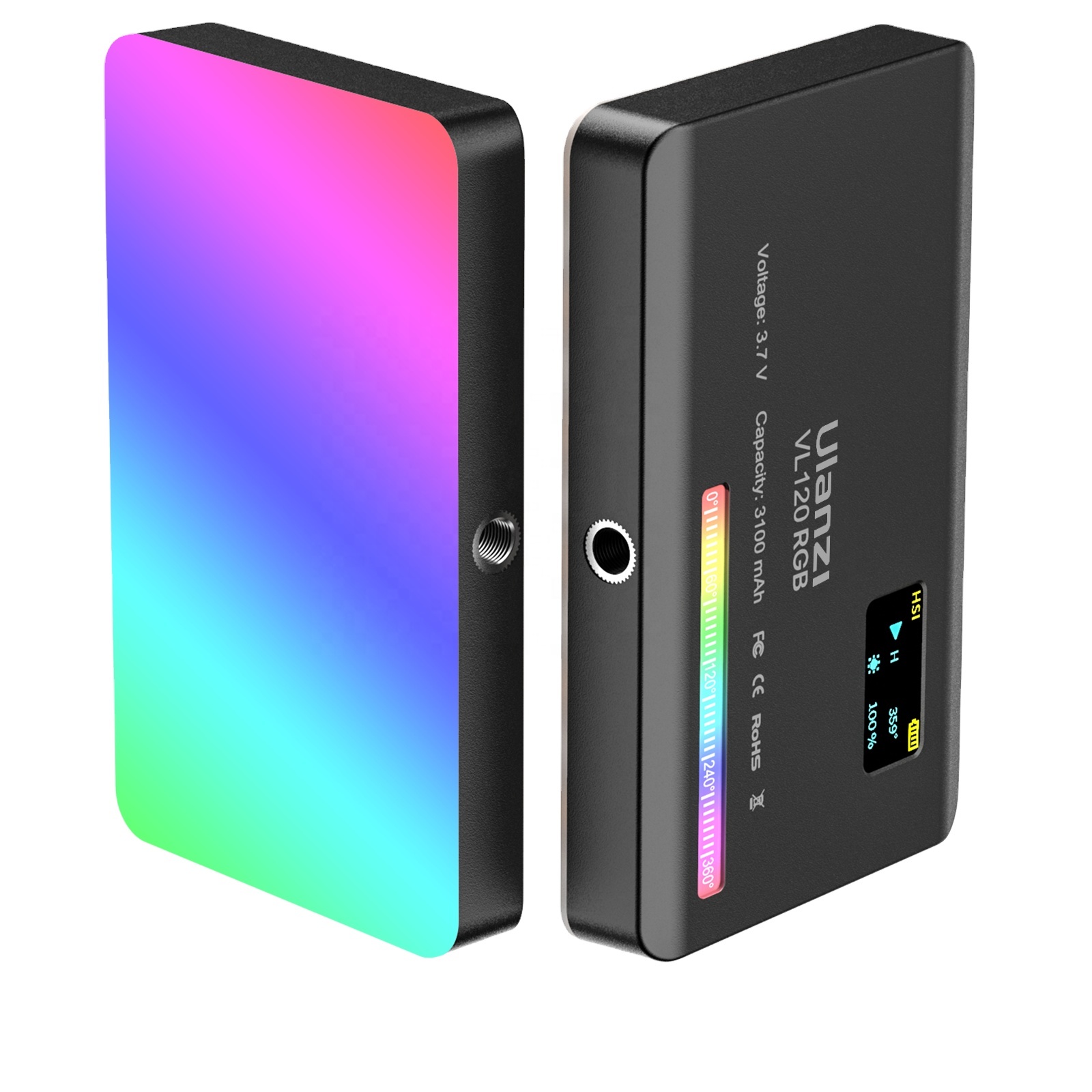 Ulanzi VL120 RGB 3100mAh 2500-9000k мини-камера видео свет для фотографии Tiktoks Vlog Live