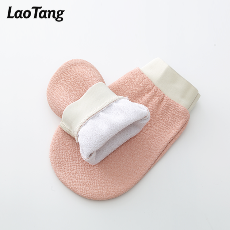 Inventory Spot Fast Delivery Two-layer Hammam Gloves Mitten Remove Dead Skin Bath Body Scrub Mitt