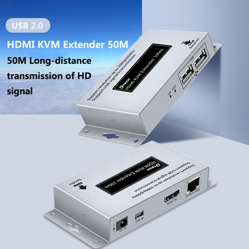 Удлинитель KVM mini USB 2,0 в ретро стиле, 50 м, беспроводной удлинитель 1080p hd для домашнего аудио-видео и аксессуаров, проигрыватель записей