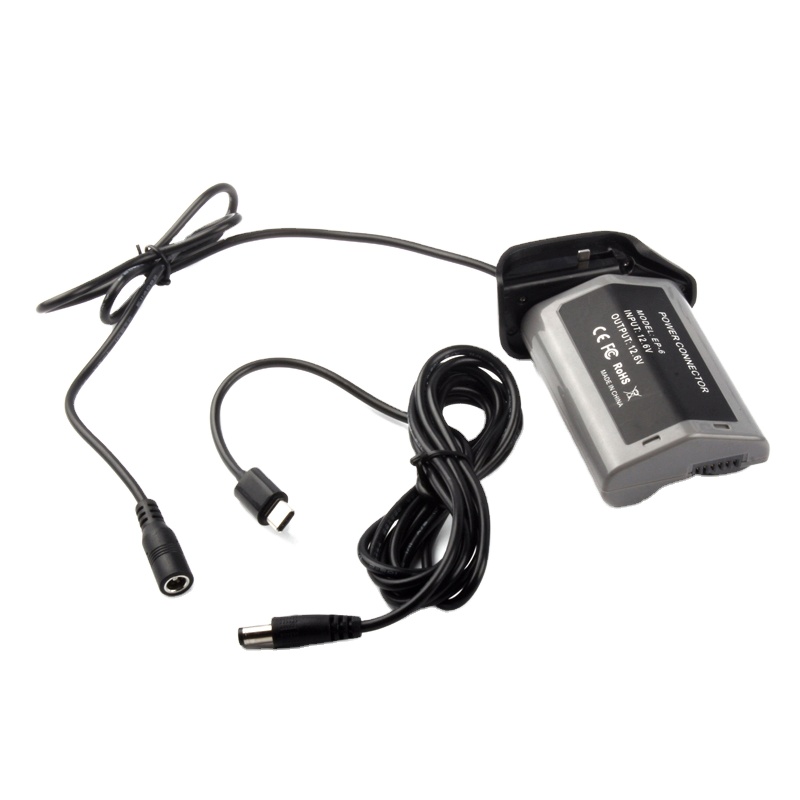 For Nikon D4 D5 D4S D6 D500 D850 Camera USB C Power Adapter PD cable TYPE-C To EN-EL18 Dummy Battery EP-6 DC Coupler