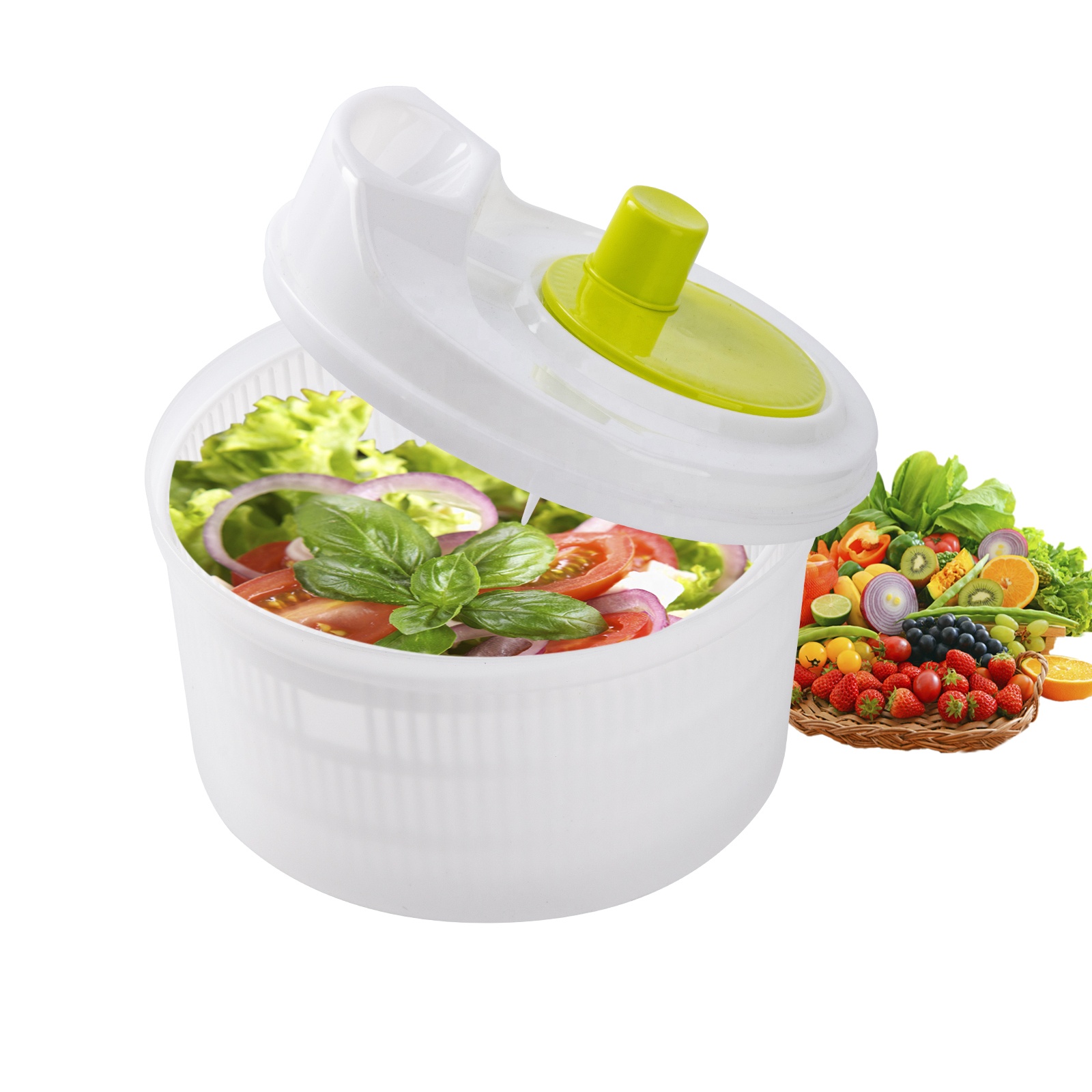 Salad Spinners, Multi-functional Plastic Manual Salad Mixer