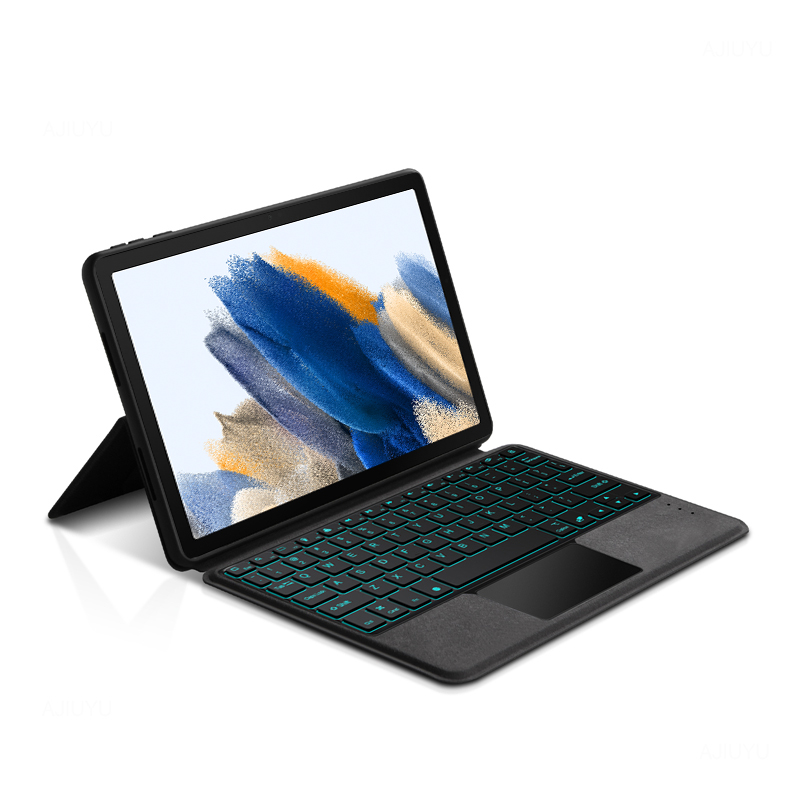 Чехол для Galaxy Tab A8 10,5 дюймов SM-X200 SM-X205 магнитный планшет BT Сенсорная панель цветная подсветка волшебный чехол для клавиатуры