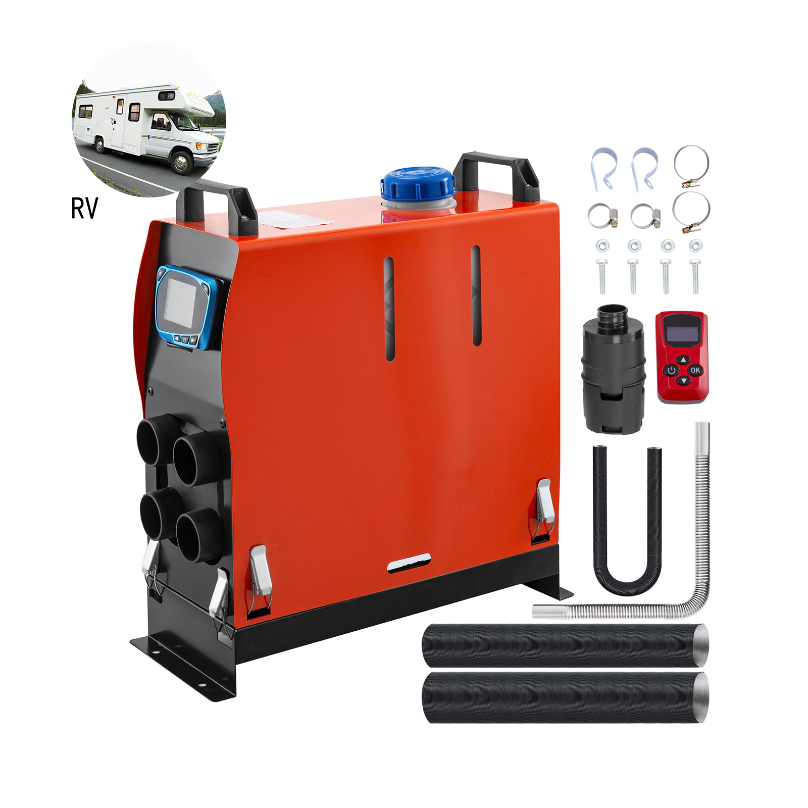 Reduced Noise 12v 5kw car parking heater similar to Webasto diesel air heater With LCD Display & Remote Control