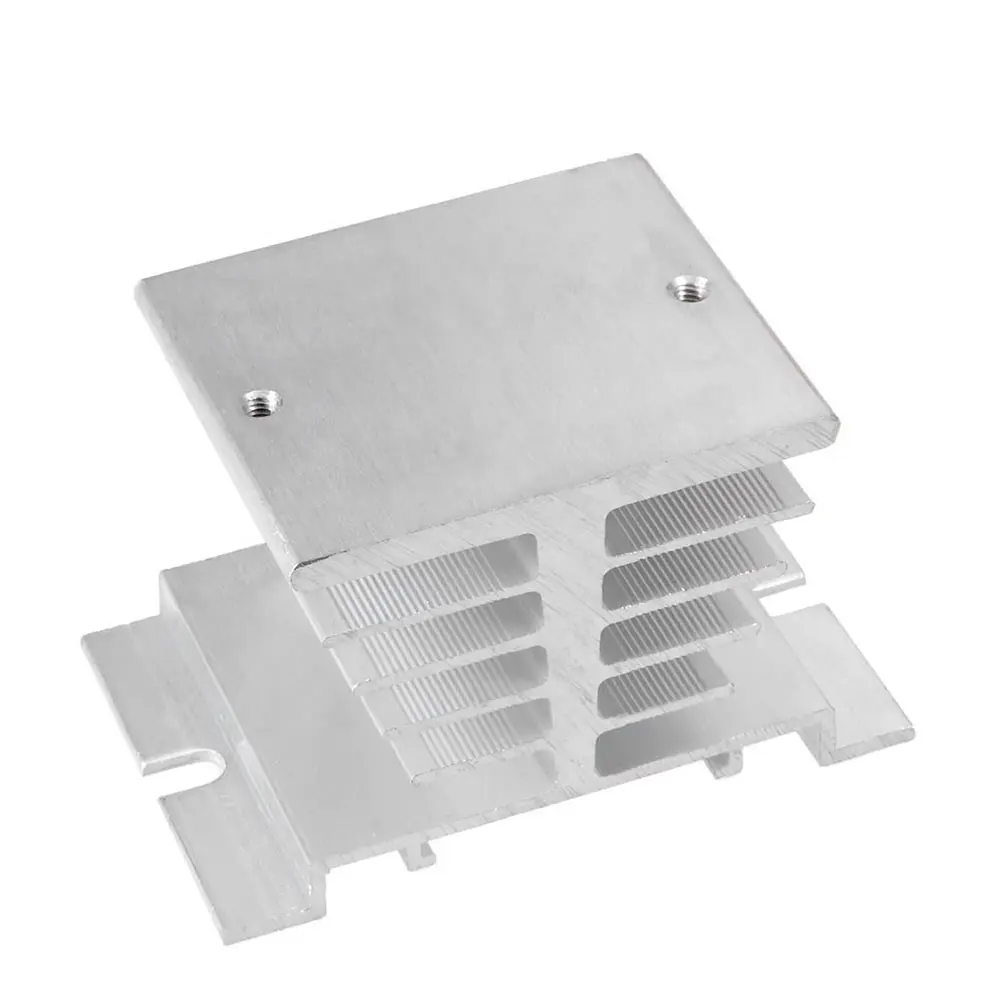 Aluminum Heat Sink SSR Dissipation for Single Phase Solid State Relay 10-40A