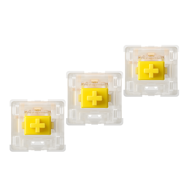 GATERON KS-3X1 желтый Pro 5 pin Линейный игровая механическая клавиатура переключателя
