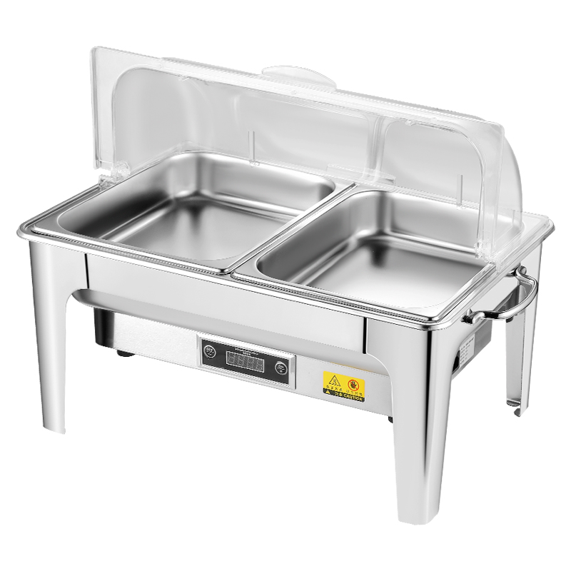 Hotel Restaurant Supplies Electric Chafing Dish With Stand Stainless Steel Buffet Stove Electric Buffet Food Warmer