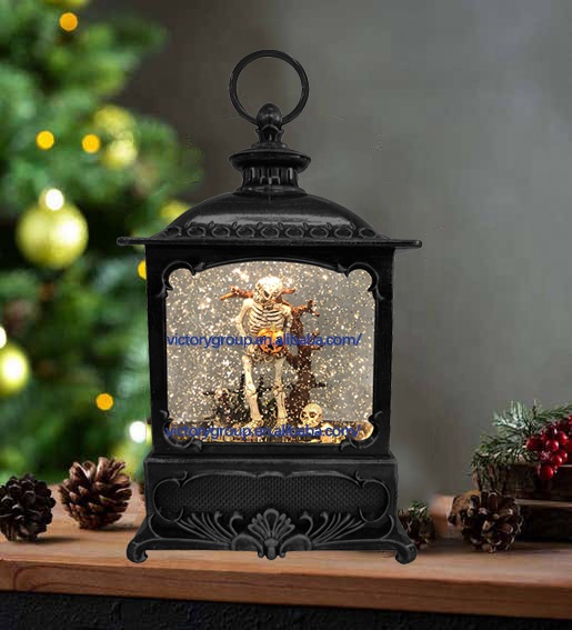 Twinkle Glitter Flakes Personalized Canada Style Halloween Souvrnir Gift Snow Globe