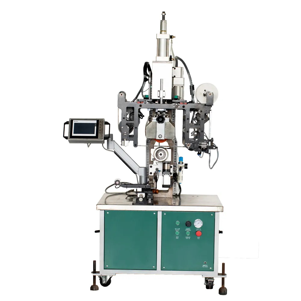 Auto heat transfer label machine for 1ltr plastic ice cream tub