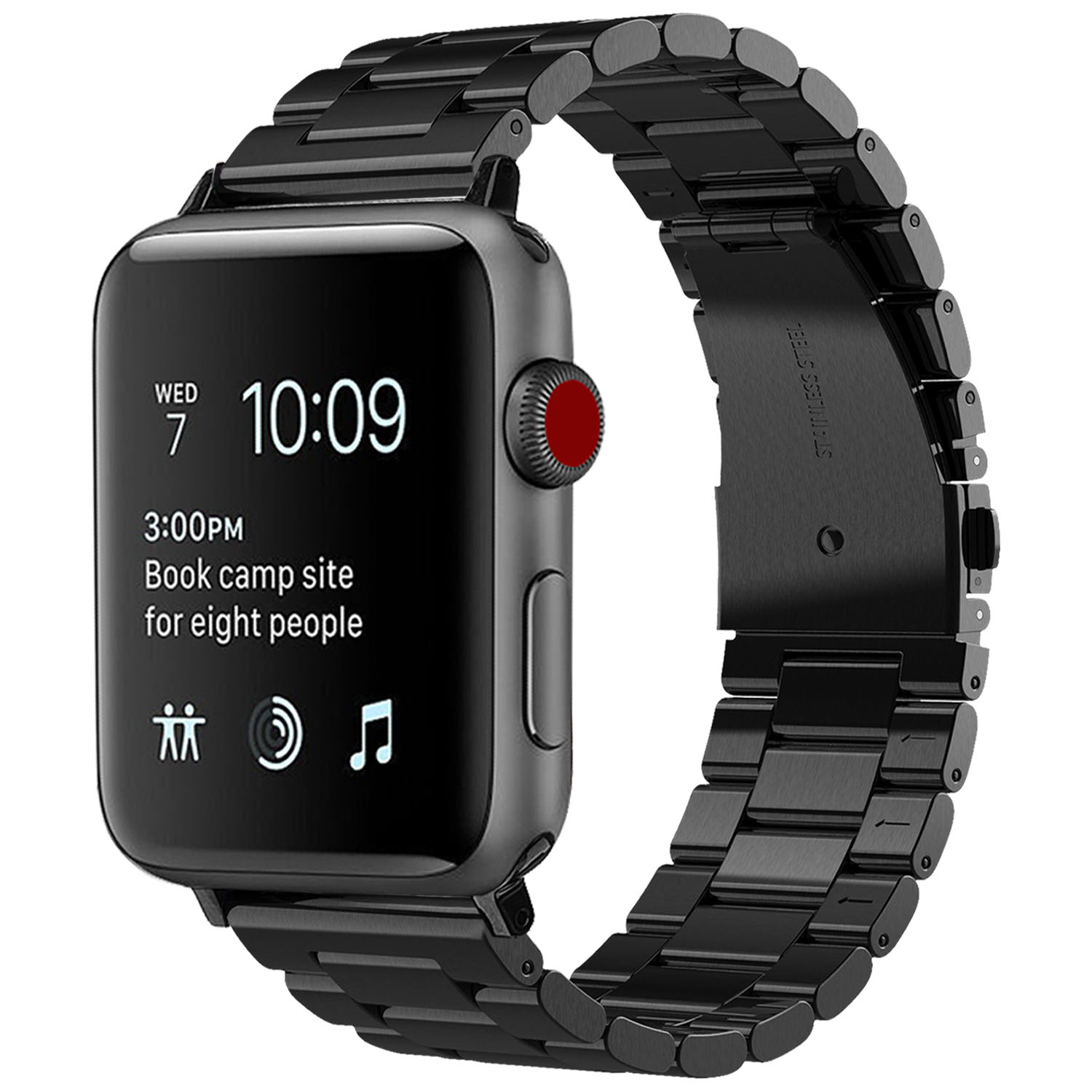 Лидер продаж, сменный Браслет из нержавеющей стали для Apple Watch, Стальные Ремешки серии 5/6/SE, металлический ремешок для Apple Watch