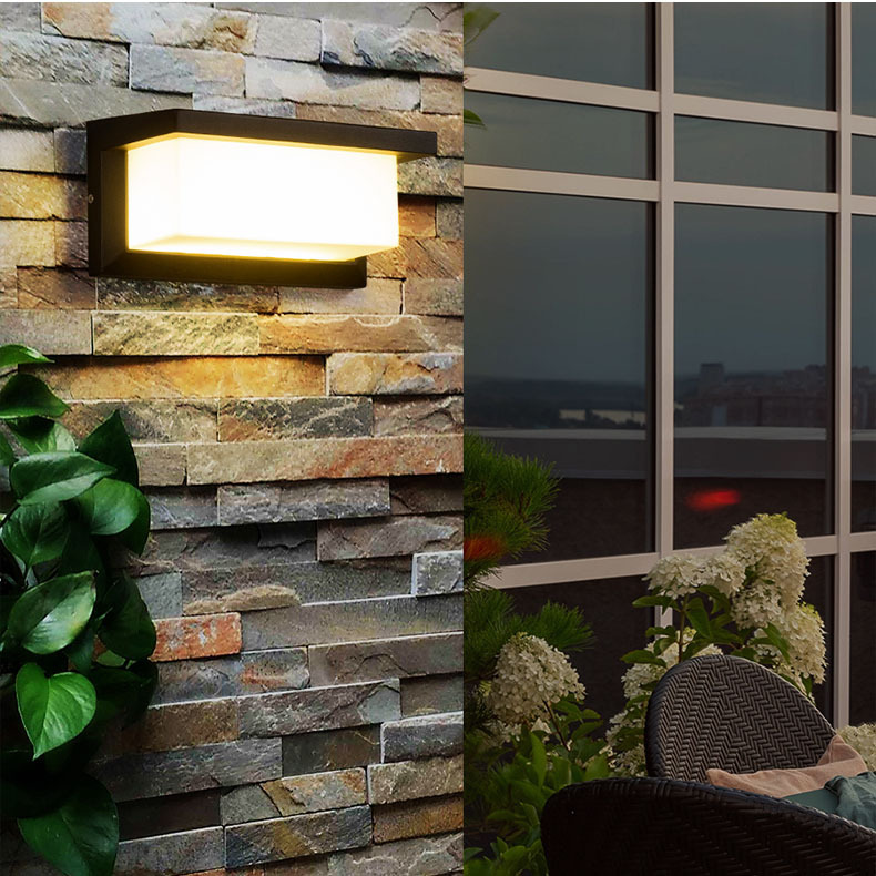 Waterproof 18w 30w 50w Modern Outdoor Wall Light IP65 Led Motion Sensor Garden Wall Lamp
