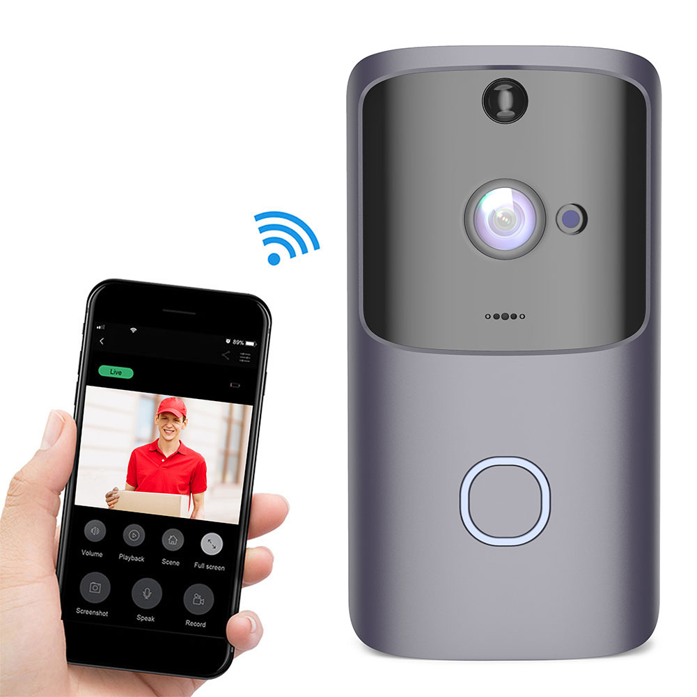 night vision wireless two-way talk chime security hd smart 1080p doorbell camera wifi video door bell ring doorbell camera