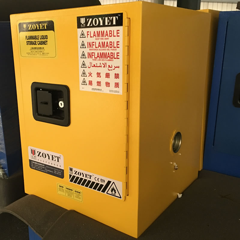 ZOYET 4 галлона огнеопасная жидкость шкаф безопасности, столешница безопасности шкафы одной двери шкаф пожарной безопасности