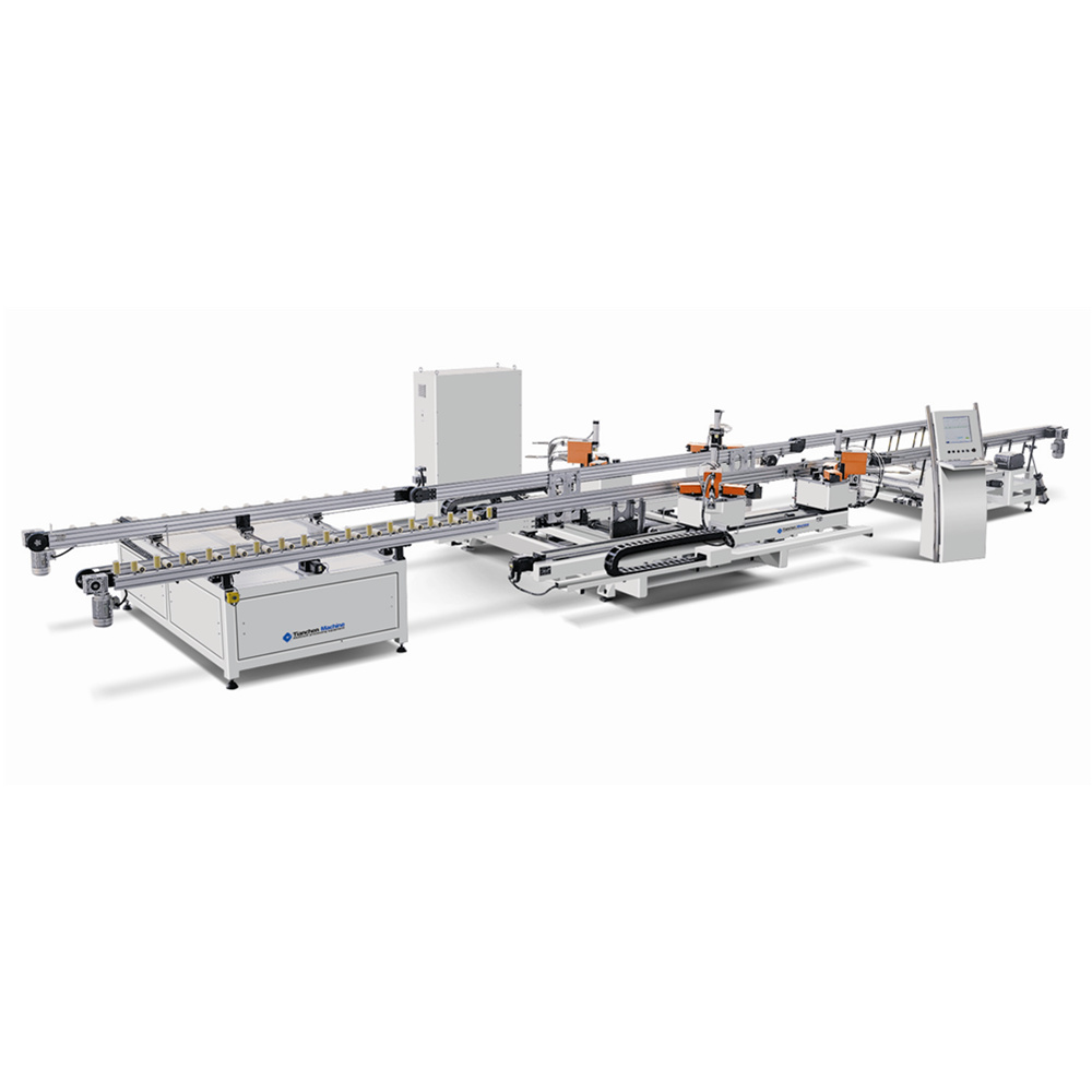 Factory direct price CNC 4 head aluminum windows corner crimping machine