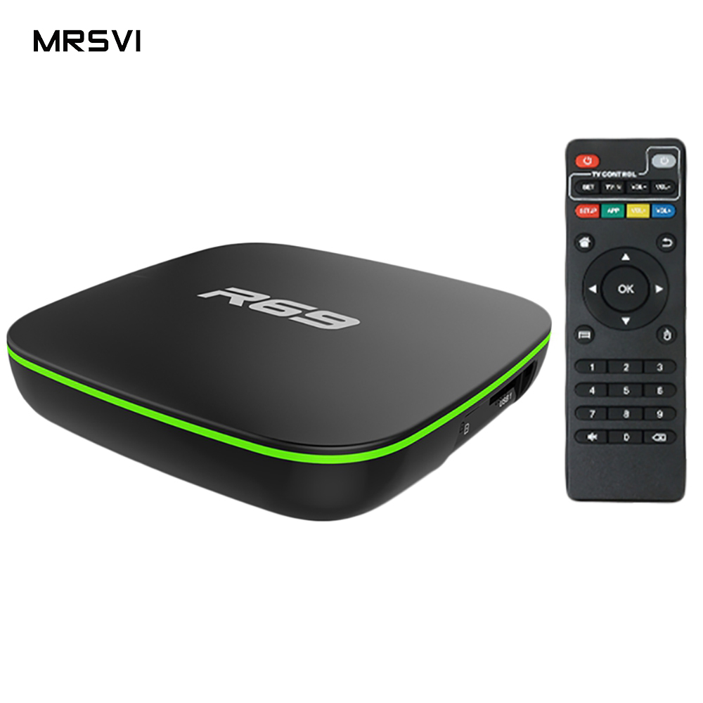 Самый дешевый Смарт ТВ-бокс Android 7,1 Allwinner H3 R69 1 Гб 2 Гб RAM 8 Гб 16 Гб ROM Android tv box 4k HD